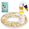 Bestway Dmuchane kółko do pływania dla dzieci BROKATOWY ŁABĘDŹ 61cm 36306
